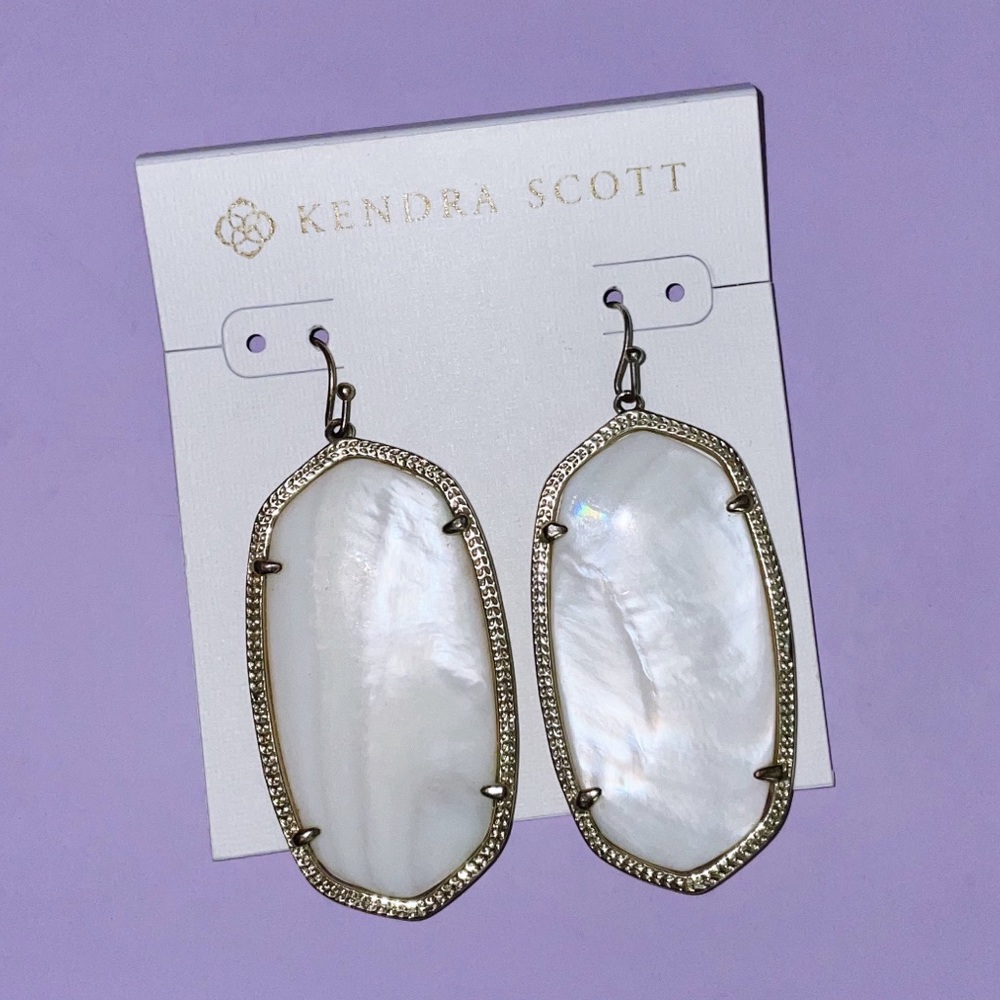 COPY - Ivory Mother of Pearl Danielle Earrings